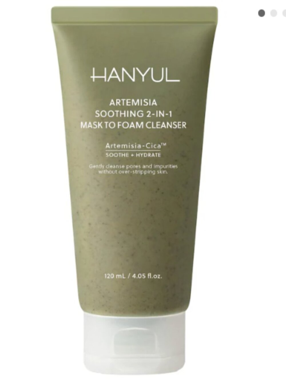 Hanyul Artemisia Soothing 2-in-1 Mask to Foam Cleanser | 120mL | NEW SKINCARE
